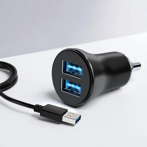 Car Mobile Charger (Dual Port)